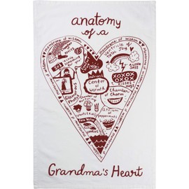 Kitchen Towel - Anatomy Of A Grandma's Heart