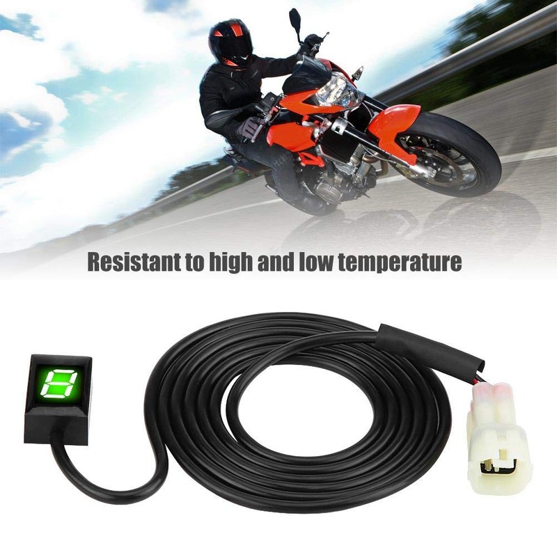 Broco Motorcycle Gear Indicator, Waterproof Display, Motorcycle Display, ECU Plug