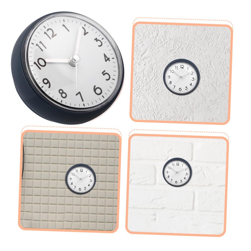 Ipetboom Shower Wall Clock with Suction Cup Decorative Clock for