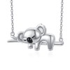 JUSTKIDSTOY Koala Necklace 925 Sterling Silver Cute Animal Koala Bear