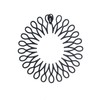 10PCS Women's Lady Stretch Flexible Plastic Hair Combs Hair Clips Tooth Headband Hoop Fashion Stretchy Circle Flexible Comb Teeth Headband (Black)