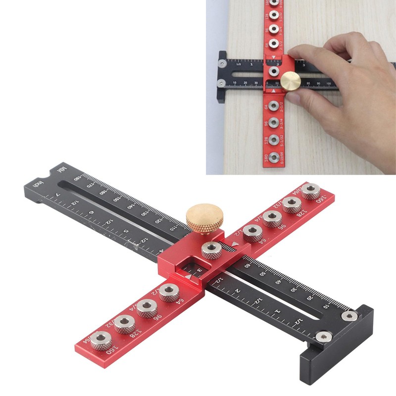 Hole Punch Locator Drill Guide, Cabinet Hardware Jig Template, Cabinet
