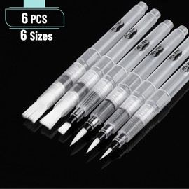 Mr. Pen- Watercolor Brush Pens, 6 Pack, Watercolor Brushes Set, Watercolor Pens for Adults, Water Brush Pen, Water Color Pens, Watercolor Brush Set, Refillable Brush Pen, Water Brushes for Watercolor