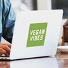 CafePress Vegan Vibes Square Sticker 3 X 3 Square Bumper