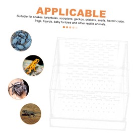 Hohopeti Detail Tarantula Cage Sturdy Jumping Spider Enclosure Kit for Sea Monkey Tank Snake Habitat