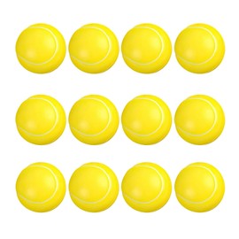 Sponge Ball, Foam Tennis Balls, Yellow Mini Foam Balls For Kids' Games Indoor Outdoor Sports For Kids Boys & Girls (12pcs)