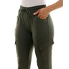 Zac & Rachel Women's Brushed DTY Jogger with Cargo Pcoket