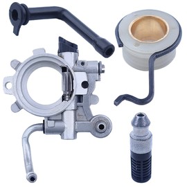 Mtanlo Oil Pump Oiler Worm Gear Oil Line Kit For Stihl 044 MS440 MS 440 11286403205, Oil Pump, Worm Gear, Oil Line, Oil Filter.