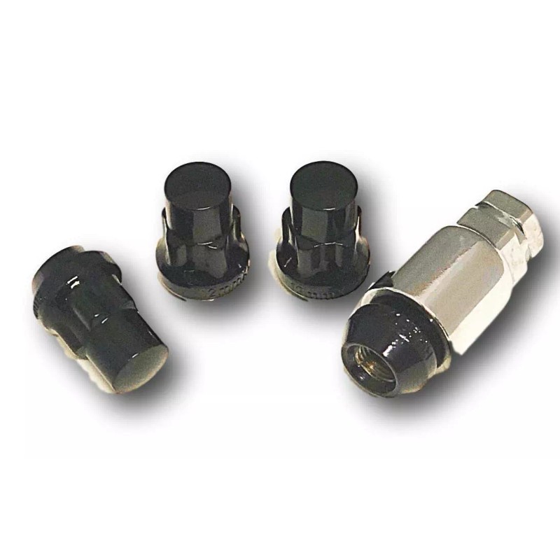 WHKT 14x1.5 Black Lug Nut & Wheel Lock Combo Dodge
