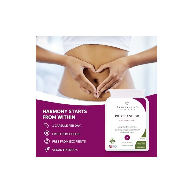 Protease Delayed Release (DR) 50mg | Digestive Support Enzymes |