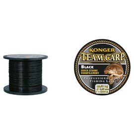 Team Carp Fishing Line Black 0.20-0.22 mm Konger (0.20 mm)