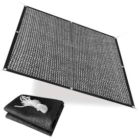 40% Sunblock Garden Sun Shade Cloth with Stainless Steel Grommets - Shade for Plants - Sun Shade Cover for Outdoor Plants Garden Patio – Black (4' x 10')