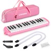 CAHAYA Melodica 32 Keys Double Tubes Mouthpiece Air Piano Keyboard