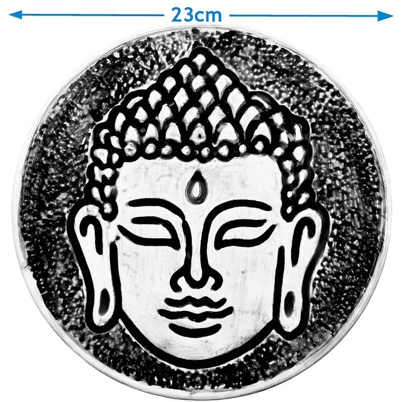 dennycraftmoulds Buddha Head Face Garden Concrete or Plaster Plaque Mould