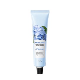 Hydrangea Hand Cream, Moisturizing Hand Cream for Men and Women, Vegan Hand Cream for Men and Women, Natural Extracts, Deeply Nourishing, 75g Thicker