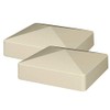 2-Pack Tan PVC Vinyl 5 inch x 5 inch External