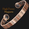 Solid Copper Magnetic Bracelet Men's Women's Copper Bangle Cuff Large