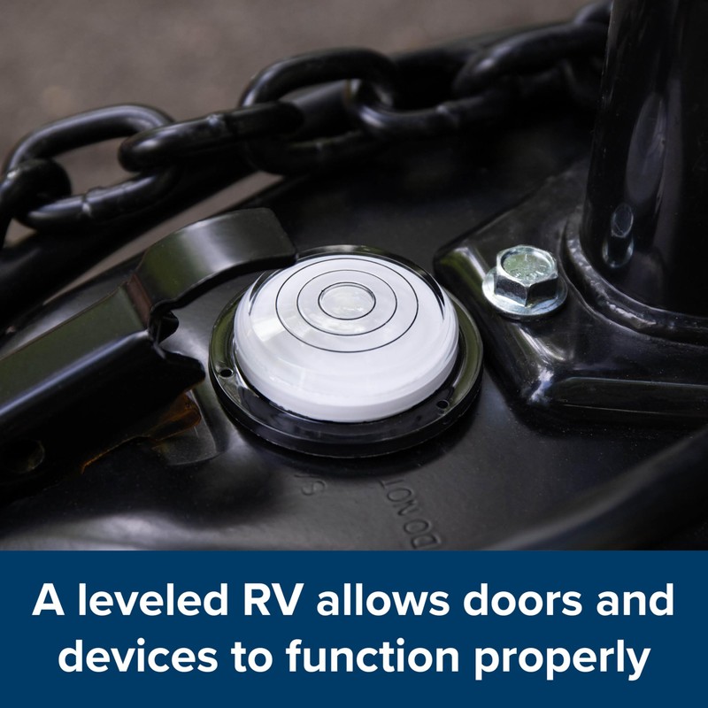 Camco Camper/RV Level - Features Bullseye Bubble Level Design for
