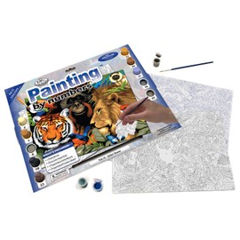 Royal & Langnickel Painting by Numbers Junior Large Art Activity Kit, Safari Scene
