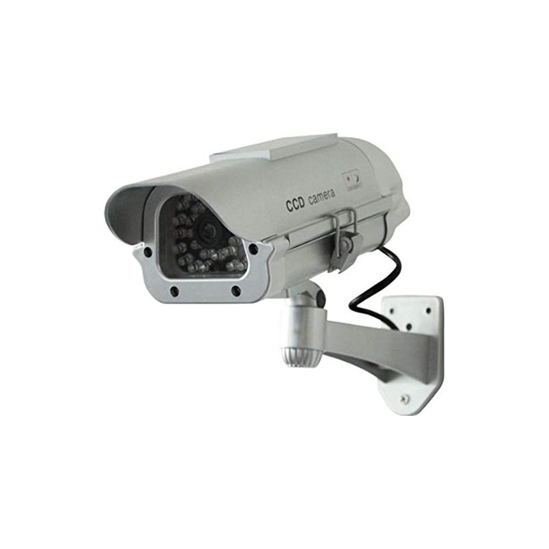 Cop Security 15-CDM15 Solar Powered Fake Dummy Security Camera, Silver