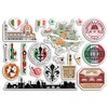 A5 Sticker Sheet Florence Landmarks Vinyl Stickers - Italy Italian