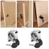 4 PCS Draw Cam Locks with Keys for File Cabinet