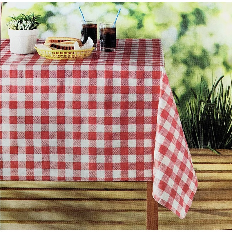Mainstays Vinyl Tablecloth 60x84 Gingham Theme