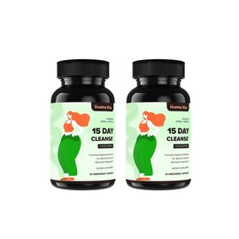 HappieVita 15-Day Cleanse Detox – Rapid Flush – 30 Capsules - Specification: 2-Bottle