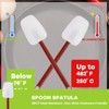 Silicone Rubber Spatula and Spoon Rubber Spatula Set of 3,