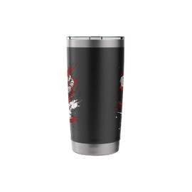 Rugby Player Streetart Team Sports Stainless Steel Insulated Tumbler