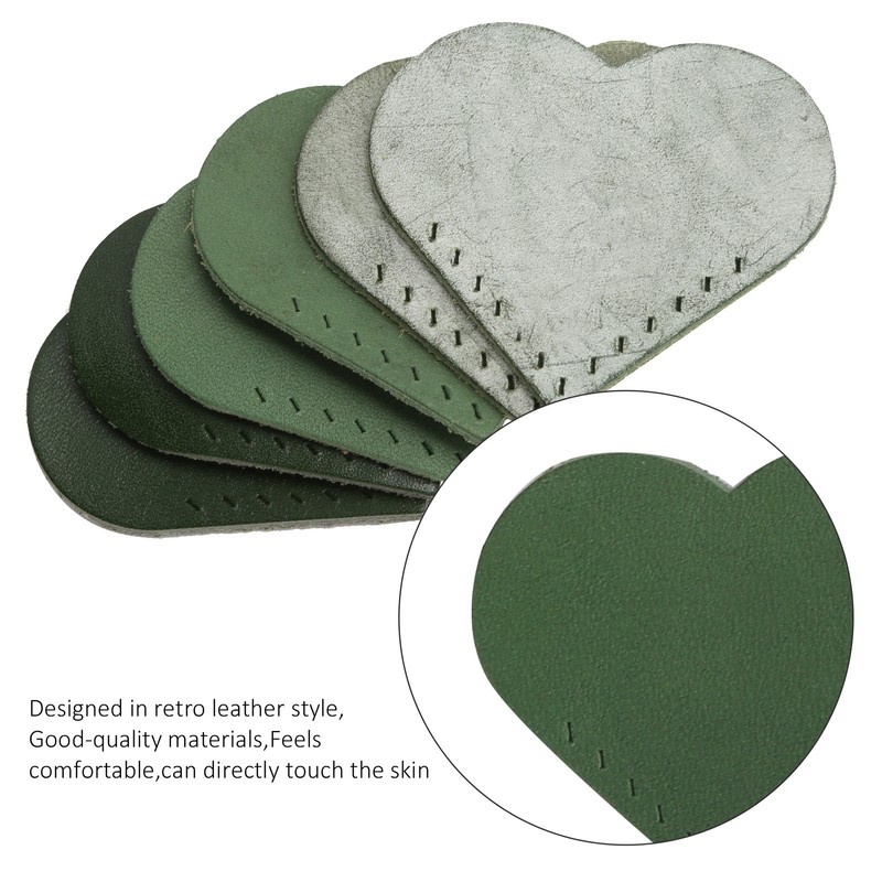 3 Set Page Corner HandMade HeartShaped Leather Bookmark Making Fabric