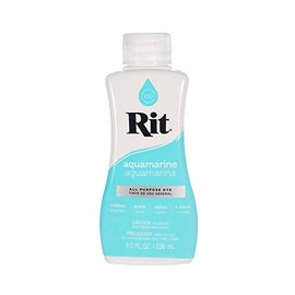 Rit Dye – 8 Oz. Liquid Fabric Dye for Clothing, Décor, and Crafts – Aquamarine with Color Fixative