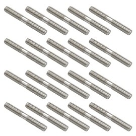 20 Pieces Stainless Steel Double End Threaded Stud Screw Bolt (M8 x 60mm)