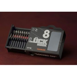 Lock Hooks – Barbed & Barbless – Sizes 2, 4, 6, 8 – Aggressive Curve Hook with Needle Point – Strong Forged Steel – Ideal for Rigs, Bottom Baits & Wafters (barbless, 8)