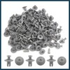 TUCKBOLD 100 Pcs Gray Plastic Splash Guard Fastener Rivets 8mm