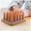 minkissy Hand Exercise Therapy Board 20 Pegs Wooden Pegboard for