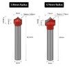 Saipor 4pcs 6mm Shank Point Cutting Roundover Router Bit Set