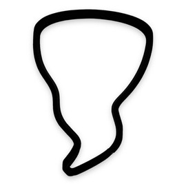 Tornado Cookie Cutter with Easy to Push Design (4.5 inches)