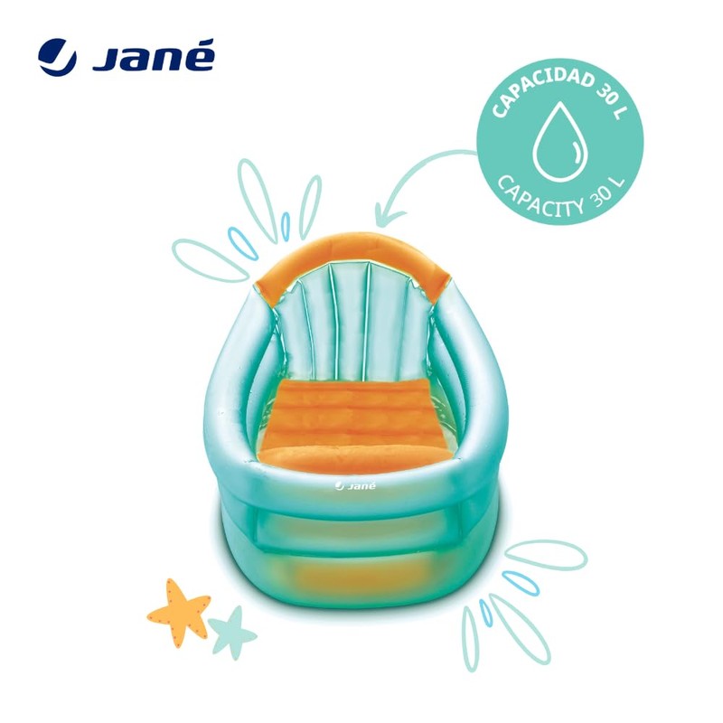 Jané Inflatable Baby Bath 3 Positions 30 Litres Suitable from
