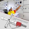 ElevaPulse Pack of 2 4-Way Multifunctional Control Cabinet Keys for