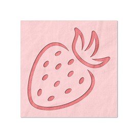 Stencil Stop Strawberry Stencil - Reusable for DIY Projects, Painting, Drawing, Crafts - 14 Mil Mylar Plastic (3 x 3 inches)