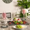 Argon Tableware Square Slate Coasters - 10cm - 6 Piece
