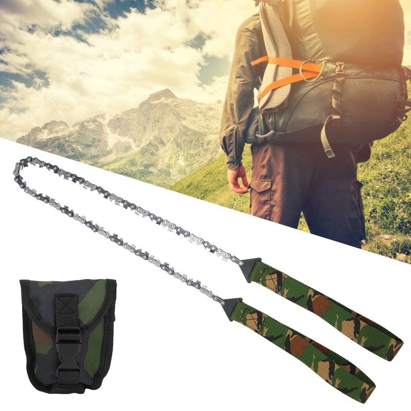 Outdoor Mini Portable Hand Chain Saw Survival 33T Logging Camping