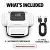 Automatic Card Shuffler and Dealer, 2400mAh Rechargeable 360° Poker Machine