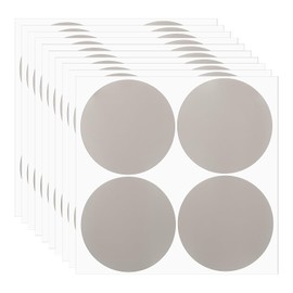 PATIKIL Round Colored Stickers 4", 10 Pcs Removable Sticky Writable Circle Coding Labels for Office Shop Home Classroom Marking Classification, Grey