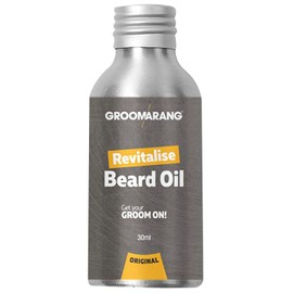 Groomarang Revitalise Beard Oil - Moisturiser & Conditioner For Soft Bearded Hair - 100% Natural, Organic & Vegan 30ml