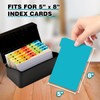 Chell 5x8 Plastic Index Card Dividers, Heavyweight Poly Index Card