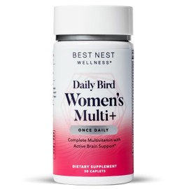 Best Nest Wellness Best Nest Wellness Women's Multi Plus - Brain & Body Health Support Supplement - Gentle Iron Supplement for Energy Support - Supplement for Women with Methylated Vitamins - 30 Capsules
