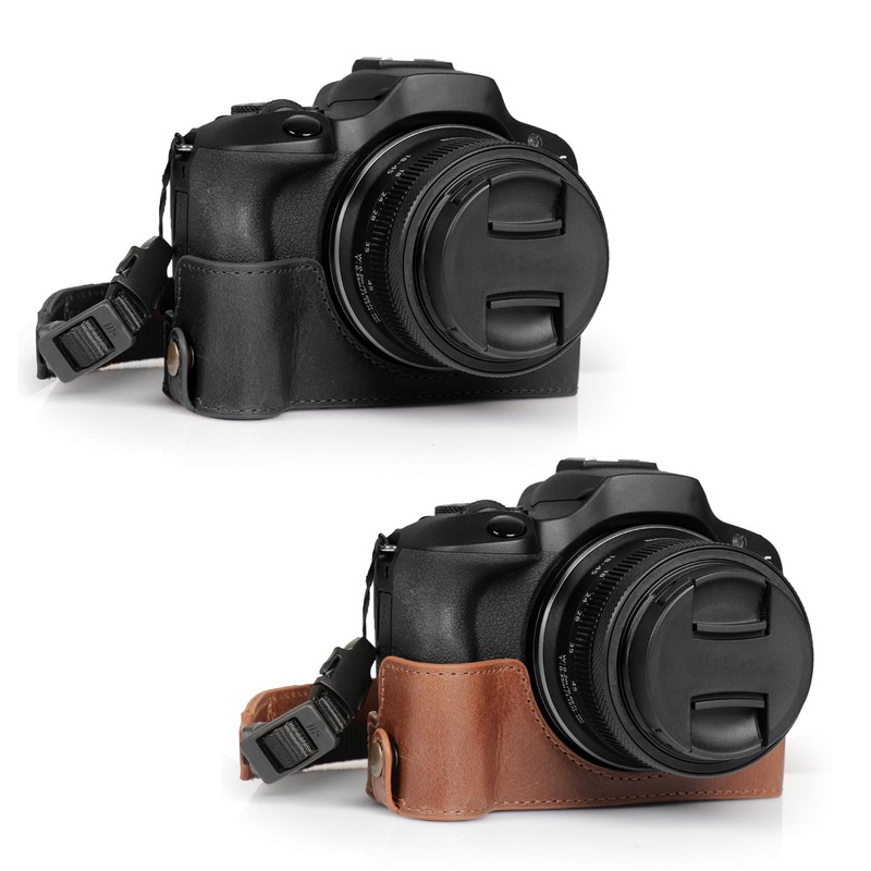 MegaGear Ever Ready Genuine Leather Half Camera Case Compatible with