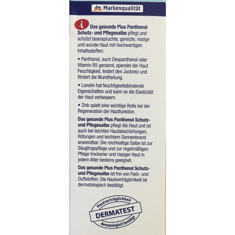 DAS gesunde PLUS Panthenol Protective and Care Ointment (75 ml